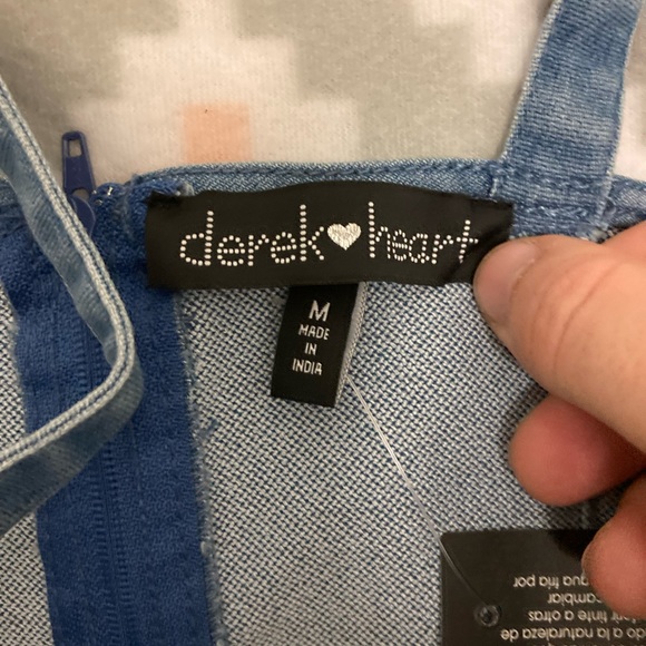 Derek Heart Denim Jean Mini Dress - Picture 2 of 4